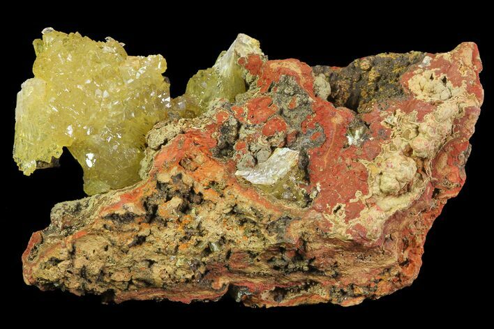 Gemmy, Yellow-Green Adamite Crystals - Durango, Mexico #65301